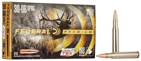 Federal .30-06 Springfield 180gr TSX Brass – 20rd