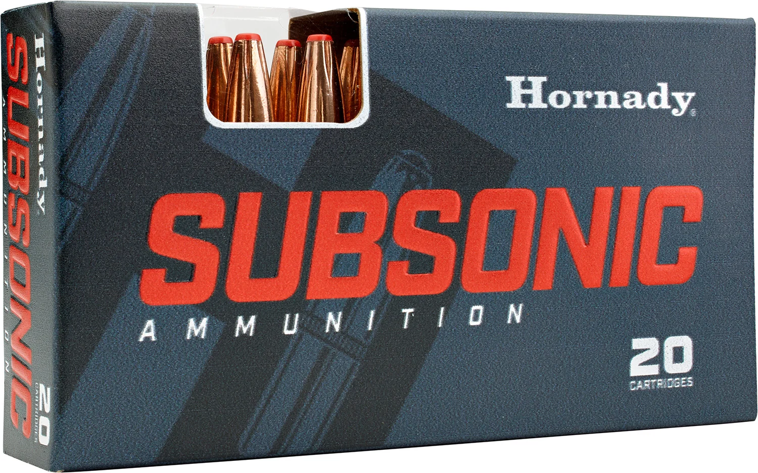 Hornady .40 S&W 180gr SUBSONIC Brass – 20rd