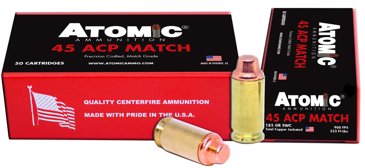 atomic .45 ACP 185gr – 50rd