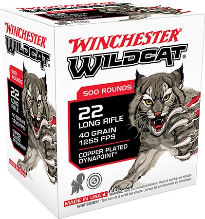 Winchester .22 LR 40gr Brass – 500rd