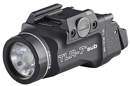 Streamlight 69400 TLR-7 Sub Gun Light Black Anodized 500 Lumens White LED Glock 43X MOS/48 MOS/43X/48
