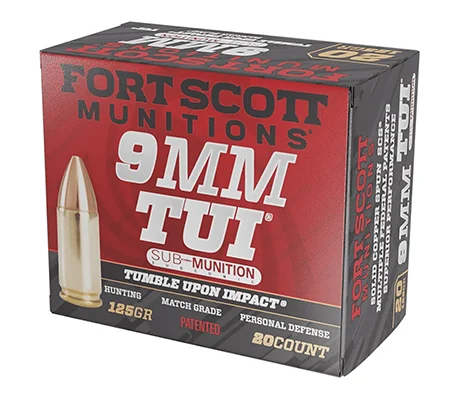 Fort-Scott 9mm Luger 125gr SUBSONIC Brass – 20rd