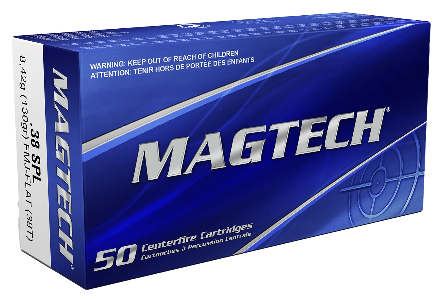 Mag-Tech .38 Special 130gr FMJ Brass – 50rd