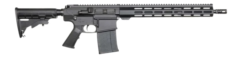 Andro Corp Industries 30816DBFORGED ACI-10 Divergent 308 Win 20+1 16" Black Nitride Threaded Barrel, Black Cerakote Aluminum Receiver w/Picatinny Rail, M-LOK Handguard, M4 Black Polymer Stock, A2 Grip