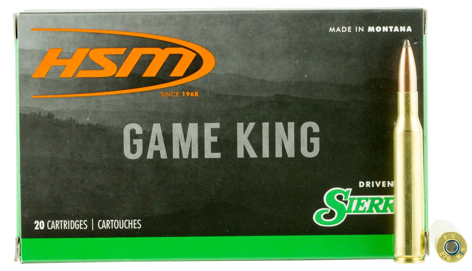 hsm .270 Winchester 130gr GAMEKING – 20rd