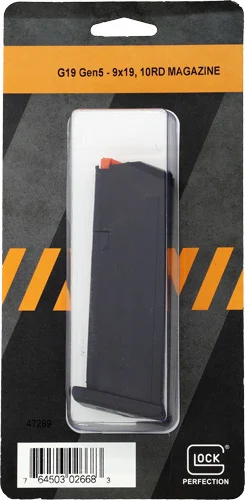 GLOCK OEM MAGAZINE MODEL 19 - 9MM LUGER 10RD FLOOR PLATE