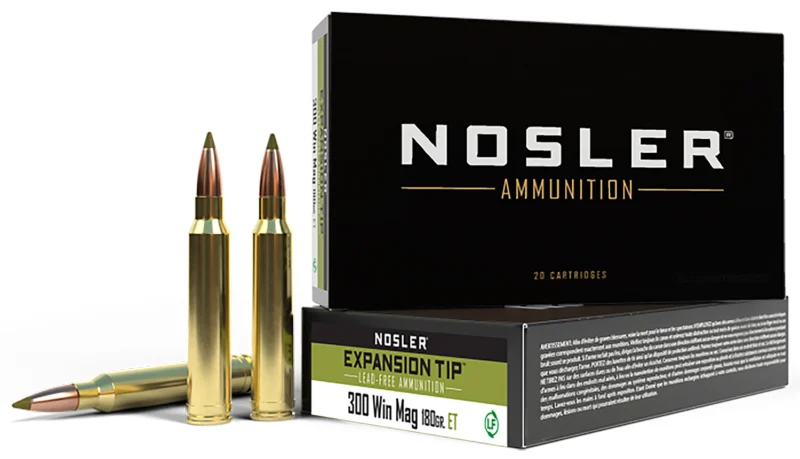 Nosler .300 Win Mag 180gr E-TIP LEAD-FREE Brass – 20rd