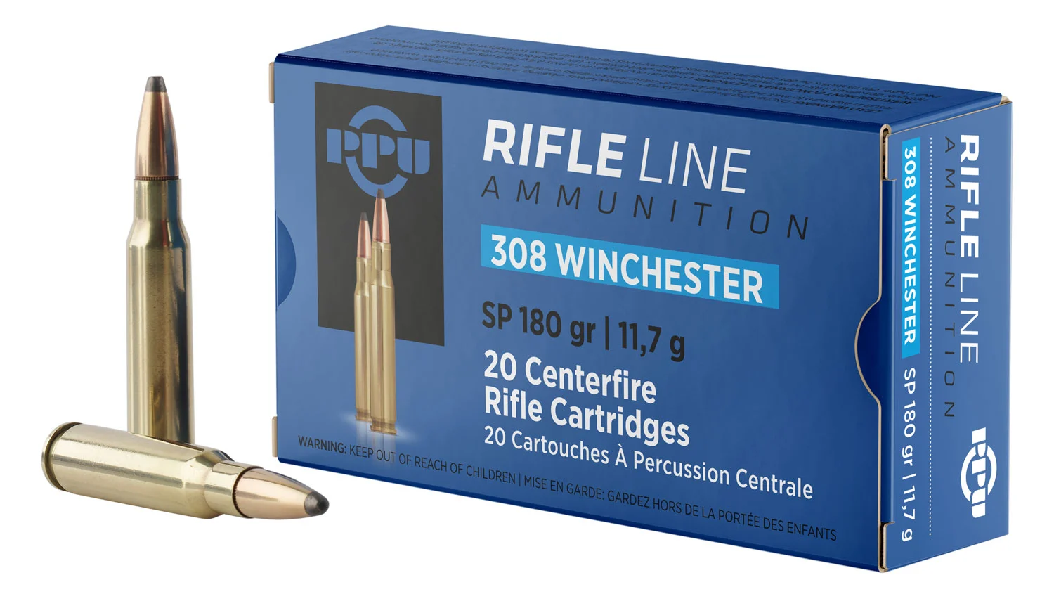 Prvi-Partizan .308 Winchester 180gr Brass – 20rd