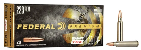Federal .223 Remington 55gr TSX – 20rd