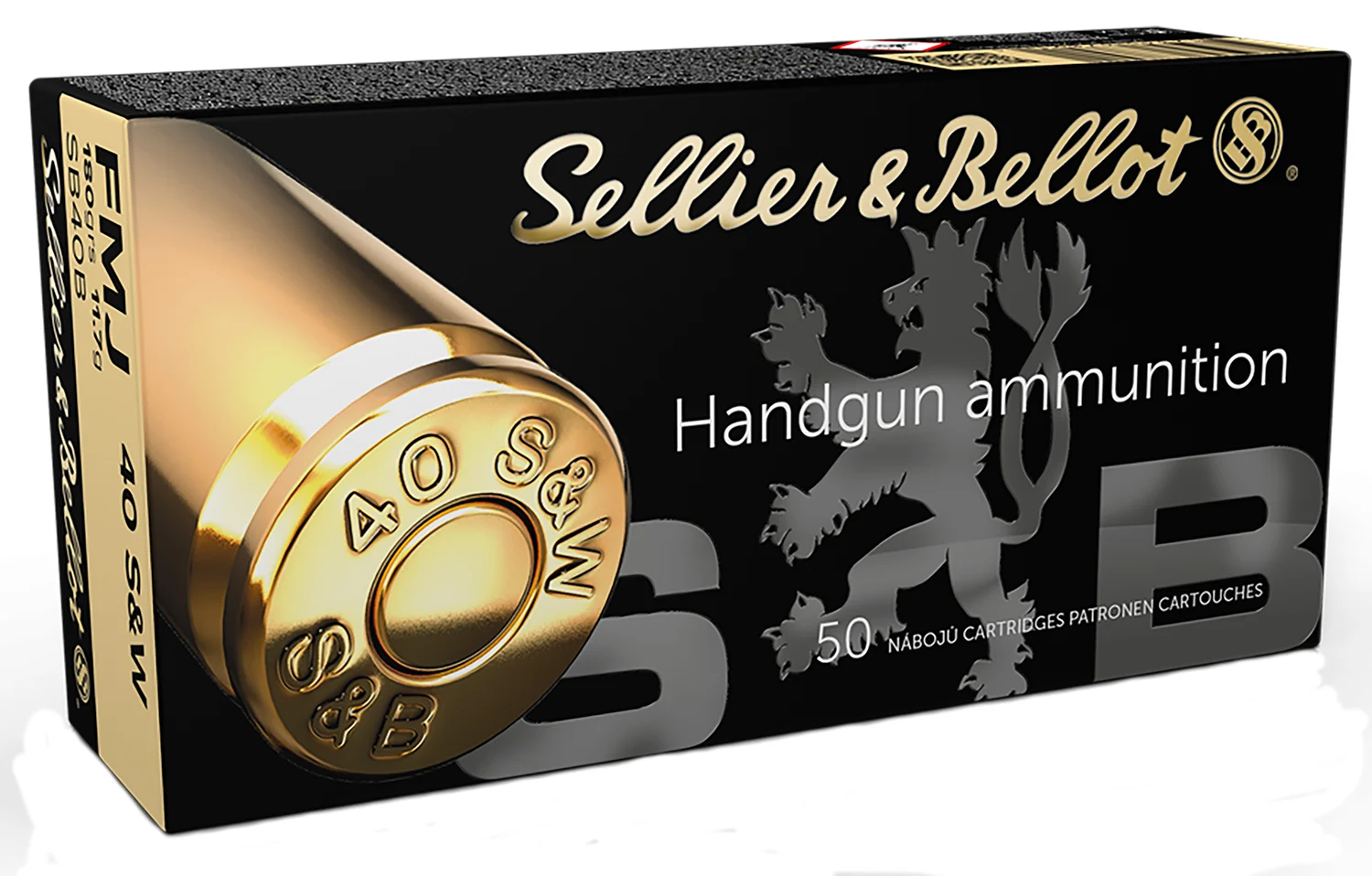 Sellier-Bellot .40 S&W 180gr FMJ Brass – 50rd