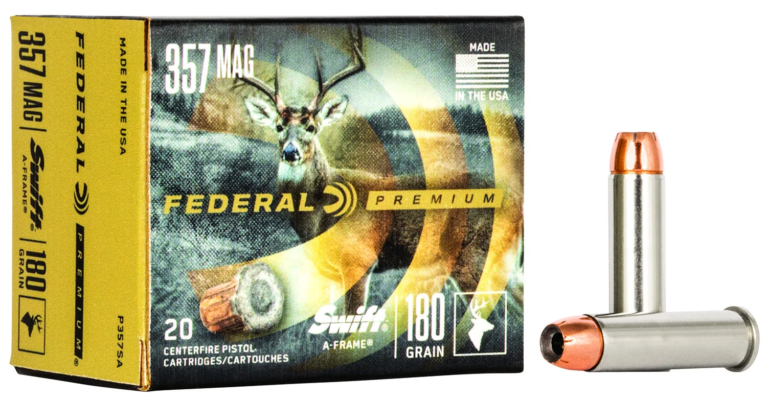 Federal .357 Magnum 180gr Nickel-Plated Brass – 20rd