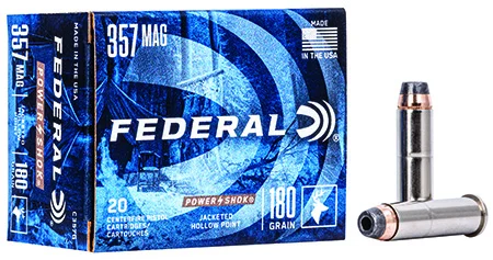 Federal .357 Magnum 180gr Nickel-Plated Brass – 20rd