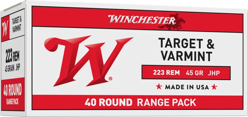 Winchester .223 Remington 45gr JHP Brass – 40rd