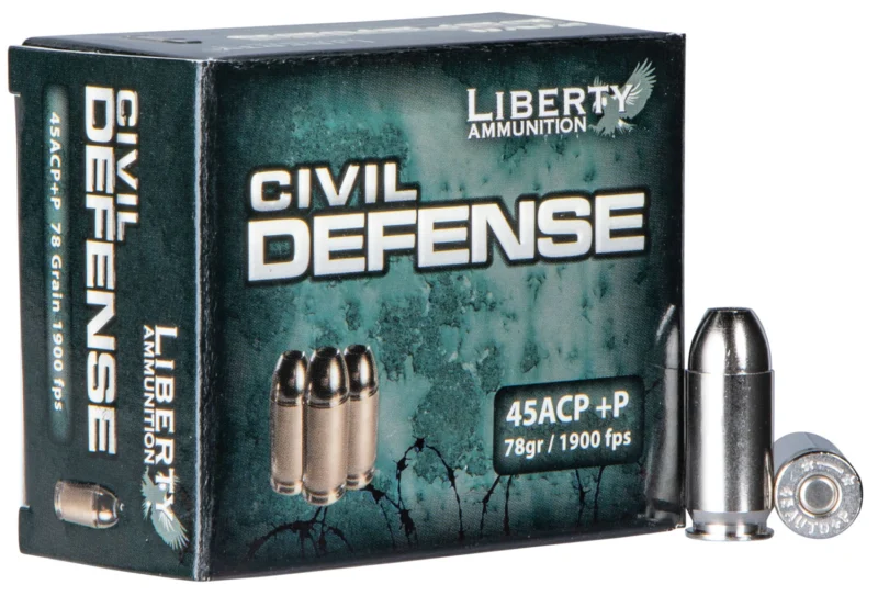 Liberty Ammunition .45 ACP 78gr Nickel-Plated Brass – 20rd