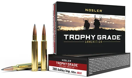 Nosler .280 Ackley Improved 150gr ACCUBOND Brass – 20rd
