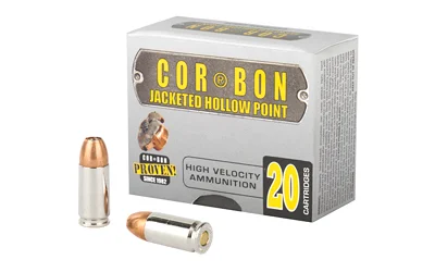 Cor-Bon 9mm Luger 125gr JHP – 20rd
