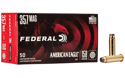 Federal .357 Magnum 158gr JSP Brass – 50rd
