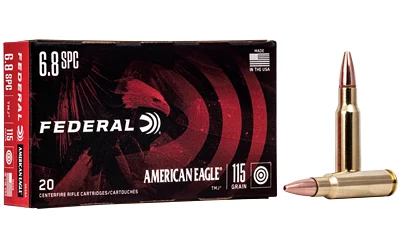 Federal 6.8 SPC 115gr FMJ Brass – 20rd