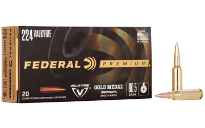 Federal .224 Valkyrie 80gr Brass – 20rd