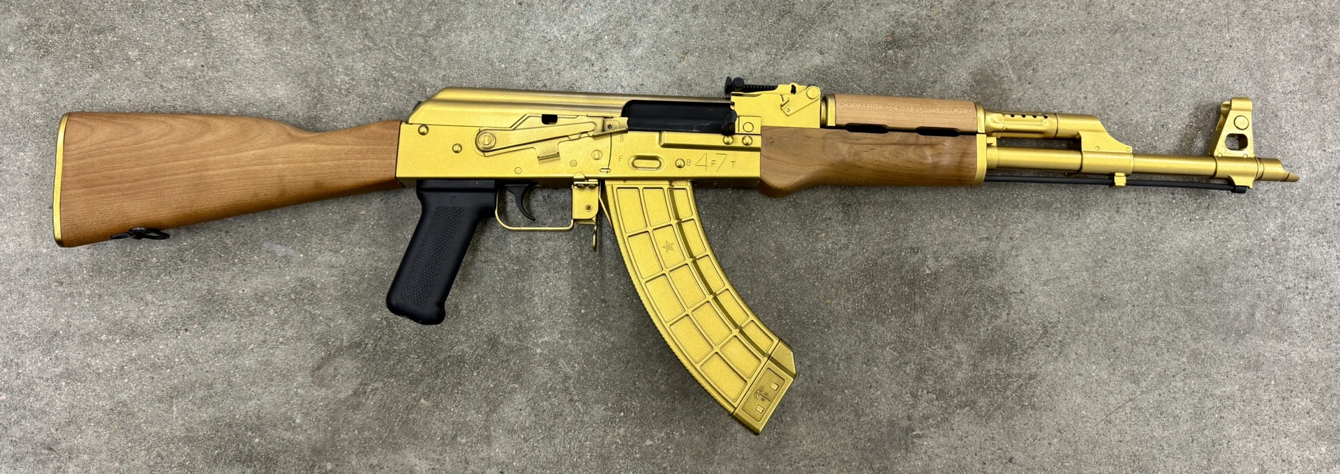 Century Arms BFT47 AK47 7.62x39 Gold Cerakote