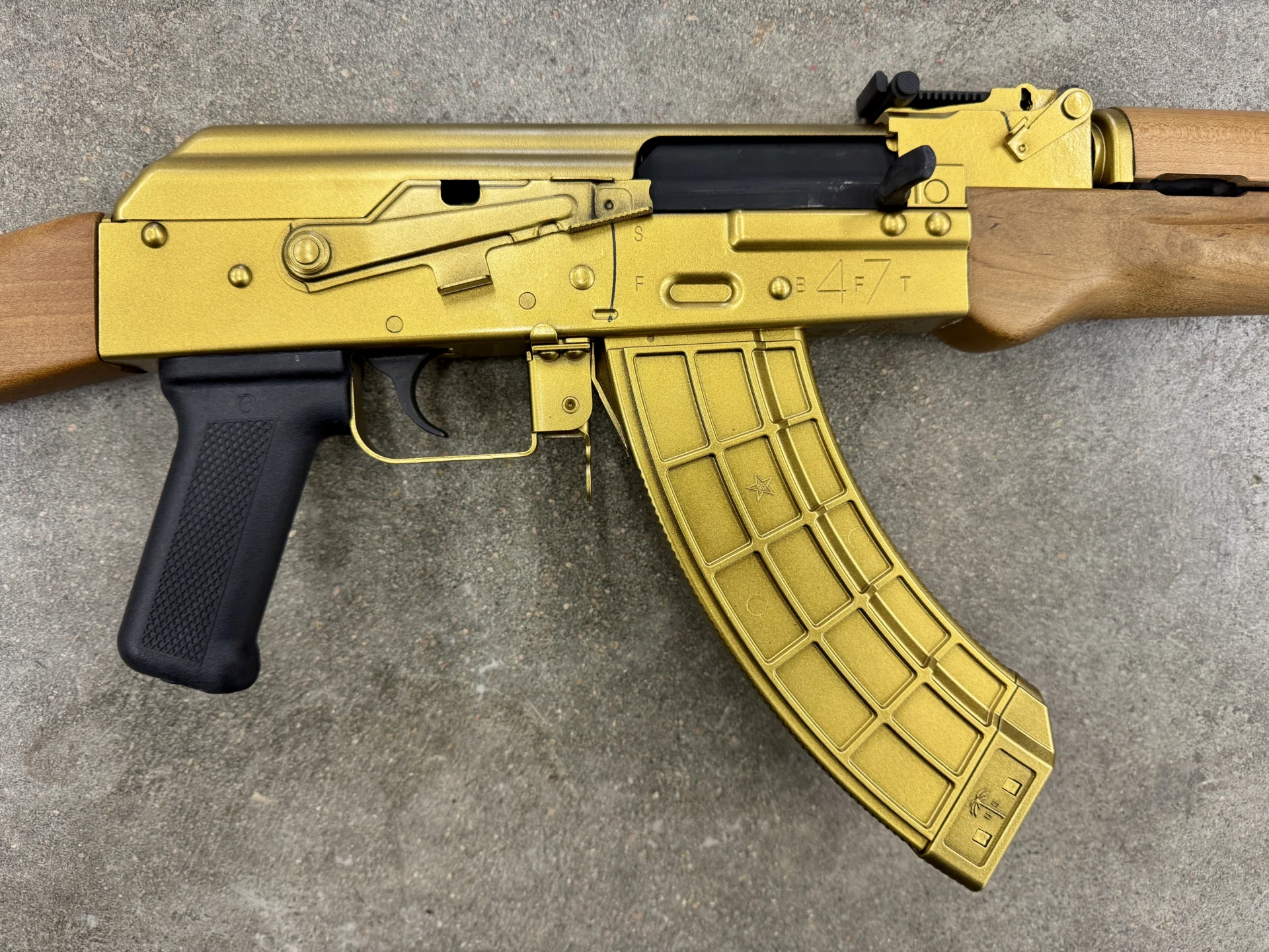 Century Arms BFT47 AK47 7.62x39 Gold Cerakote - Image 2