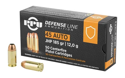 Prvi-Partizan .45 ACP 185gr JHP Brass – 50rd