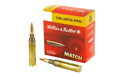 Sellier-Bellot .338 Lapua 250gr Brass – 10rd