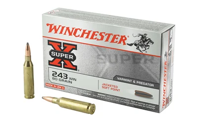Winchester .243 Winchester 80gr JSP Brass – 20rd