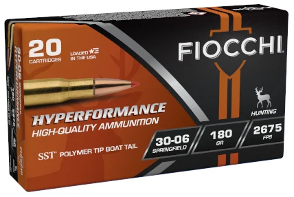 Fiocchi .30-06 Springfield 180gr SST Brass – 20rd
